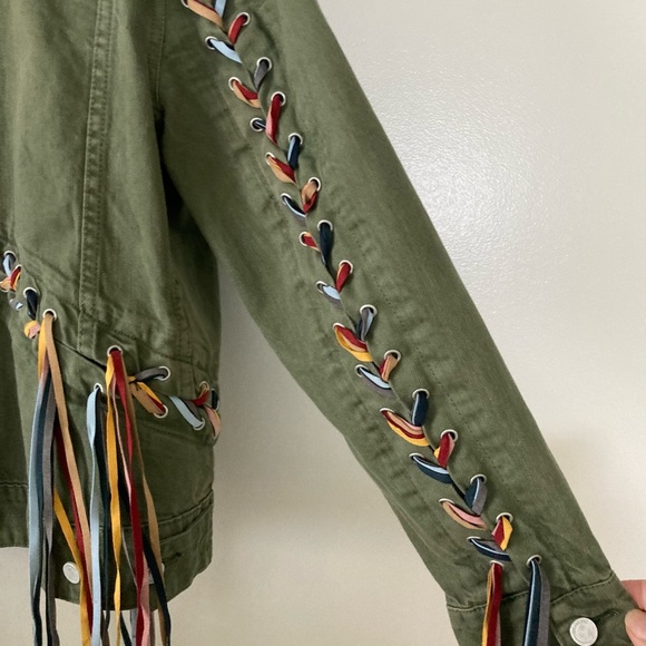 BLANK NYC size medium Ribbon Laced Jacket - Picture 4 of 8